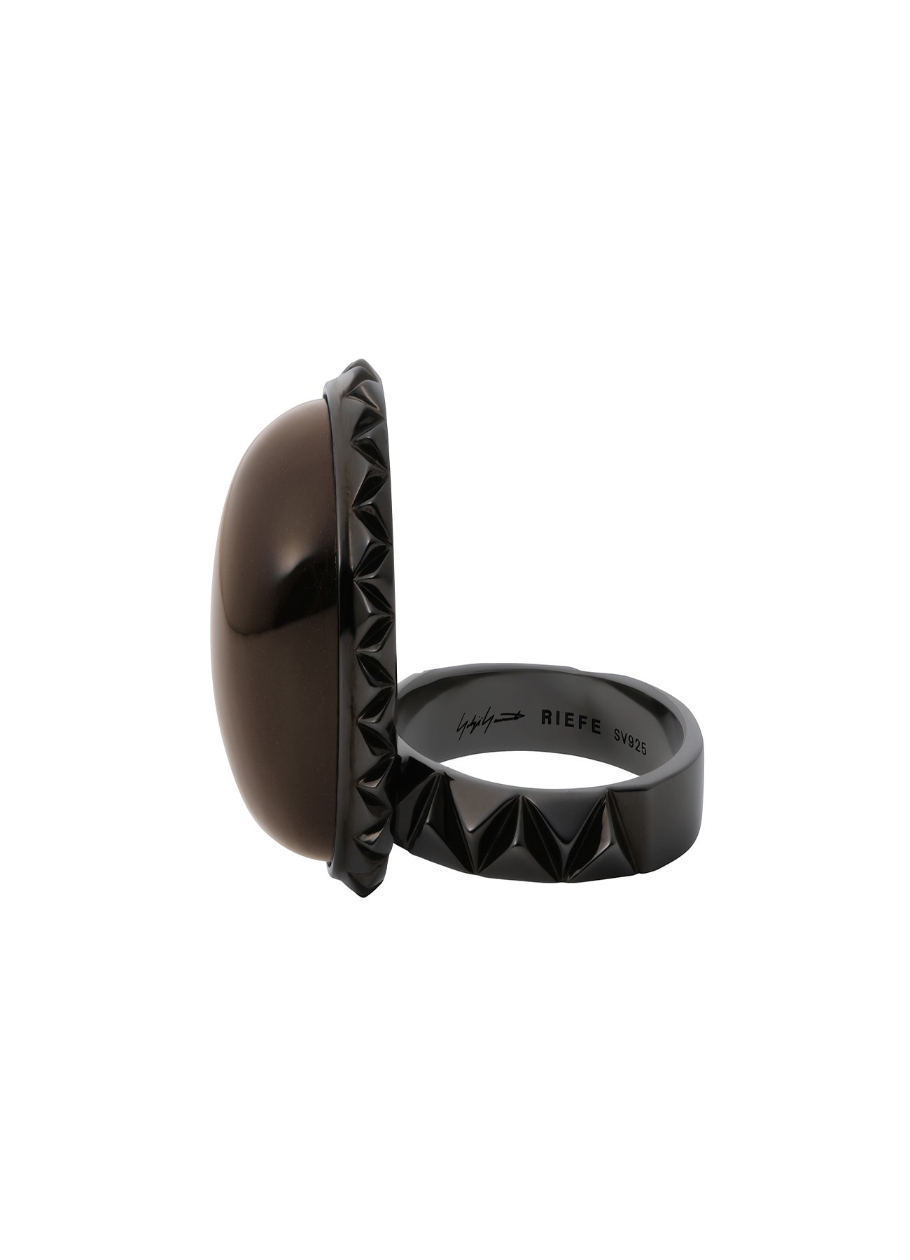 ROBSIDIAN/BK Ru TABLET RING